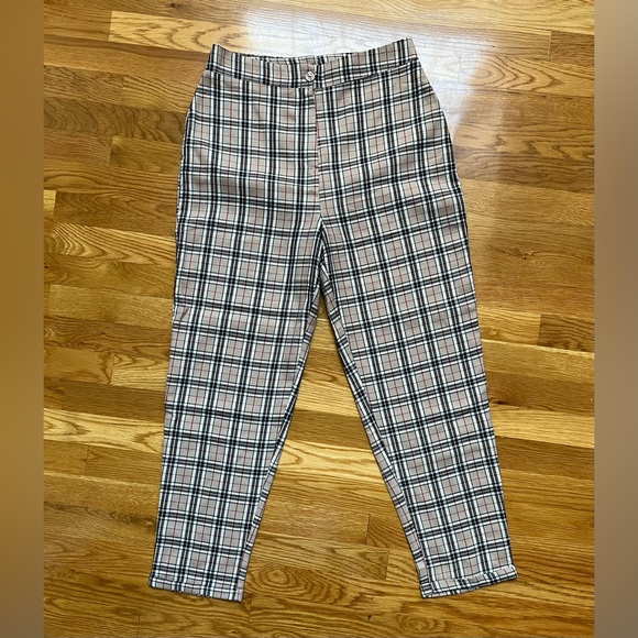 Nasty Gal plaid high waisted pants - 8 - Picture 4 of 7